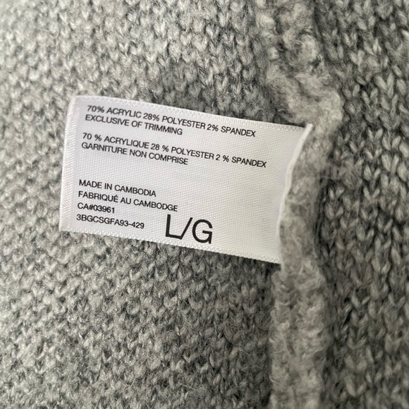 Alfred Sung Long Cozy Cardigan Grey - Picture 3 of 4